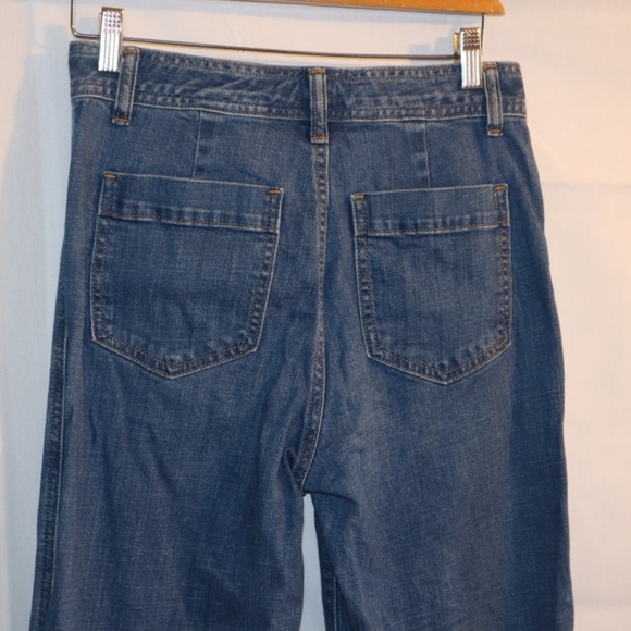 GAP High  Rise Patchwork Wide-Leg Jeans Size 26 - Picture 8 of 11